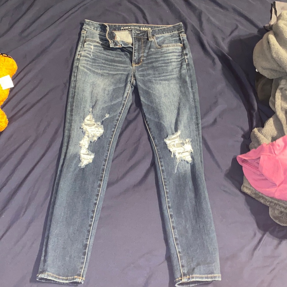 hi-ride jegging dark blue jeans